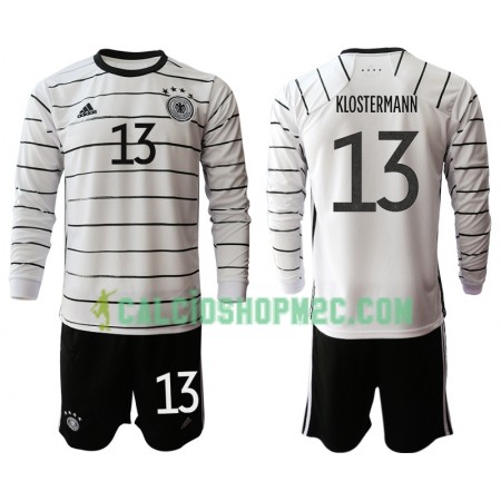 Germania Lukas Klostermann 13 Bambino Maglia Prima Euro 2020 Manica Lunga (+ Pantaloncini)